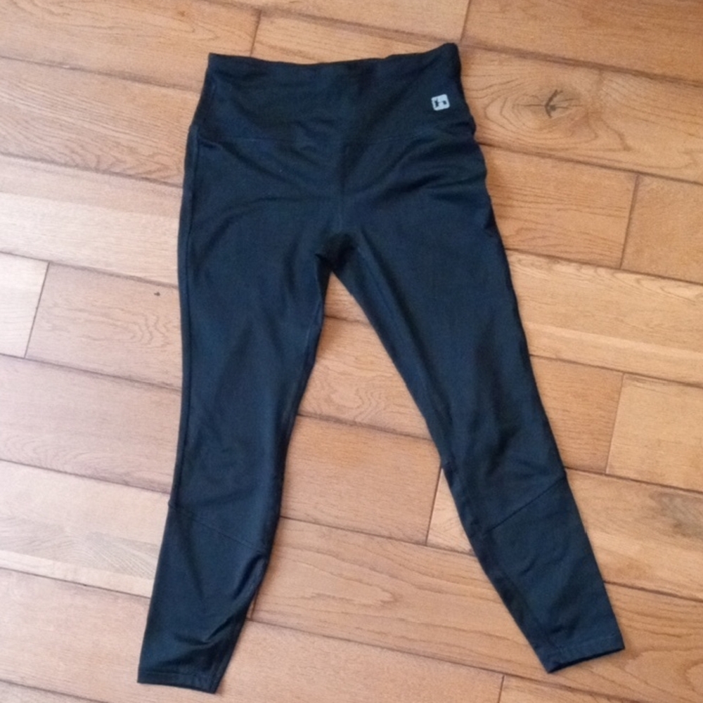 Hind Black Women Leggings Cropped Zippered Pocket